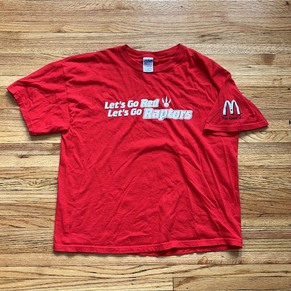 Vintage Toronto Raptors T-Shirt / XL / McDonalds / Lets Go Raptors / NBA - Picture 5 of 7